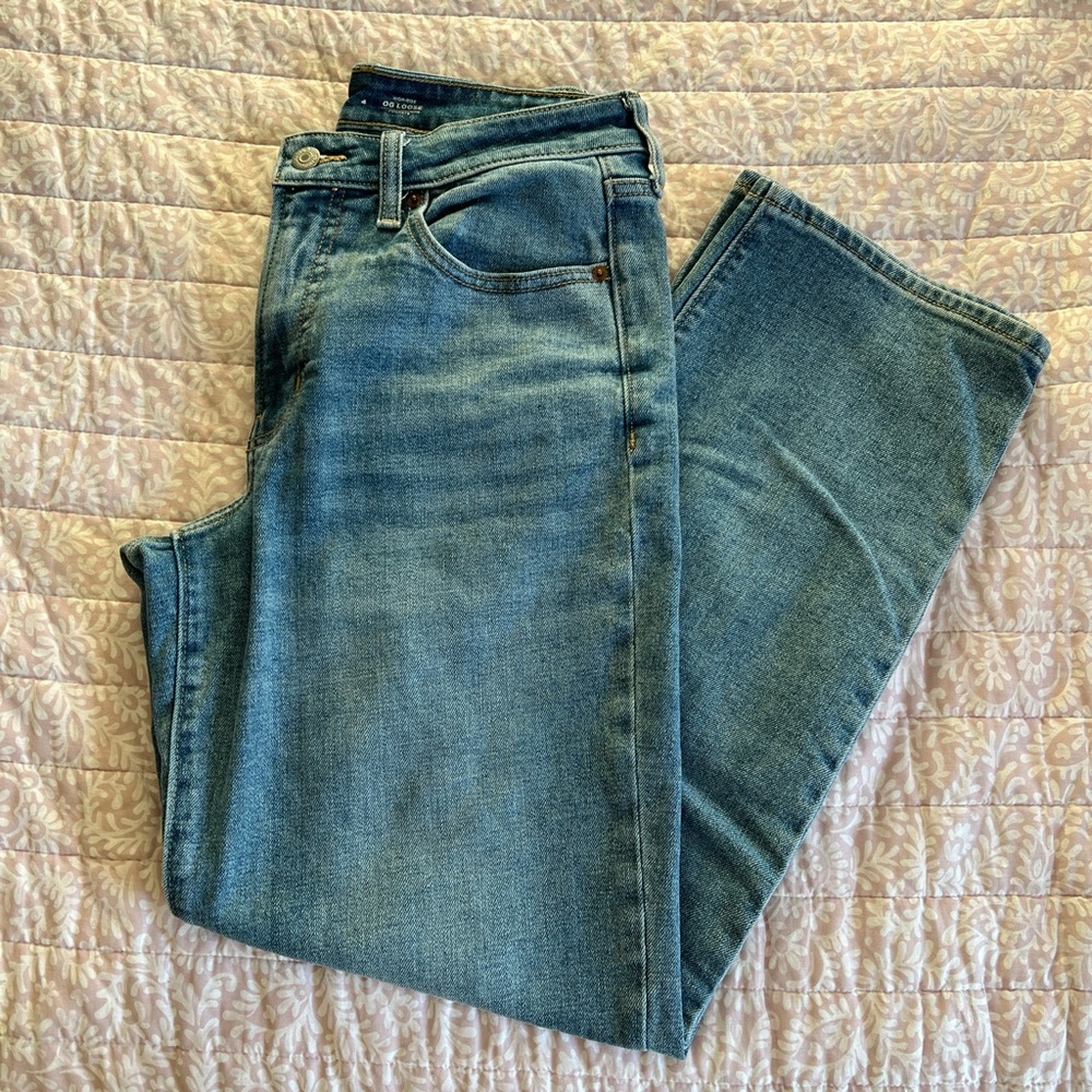 Old Navy High-Rise OG Loose Blue Jeans